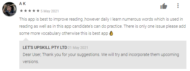 A K Reading App Review